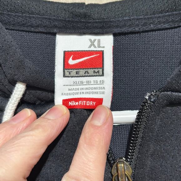 Nike Youth XL Black Hoodie Dri-FIT Full Zip Athletic Jacket Kids - Picture 6 of 11